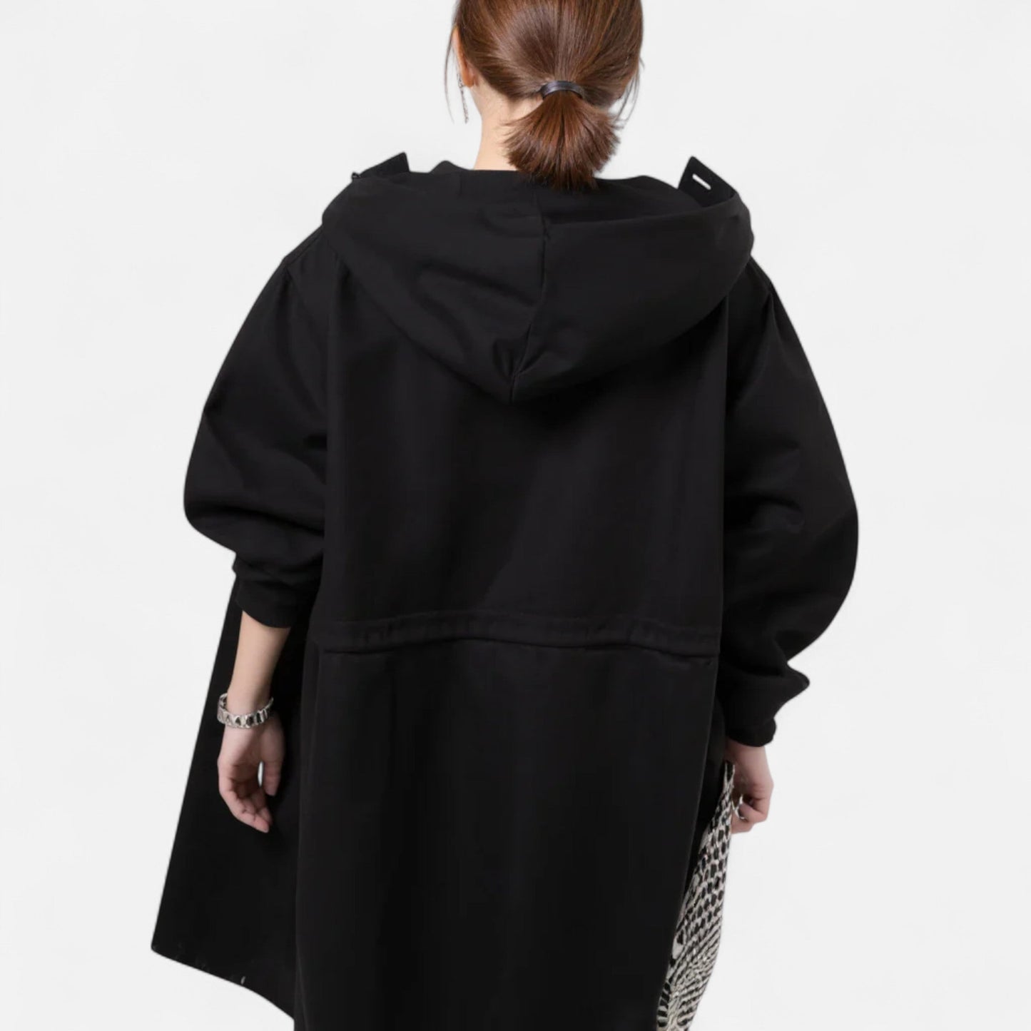 Gabardina Mujer con Capucha Impermeable Atemporal